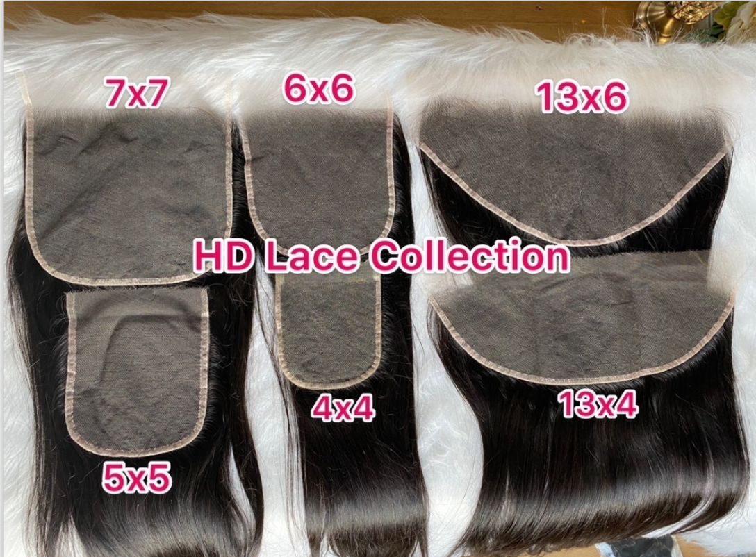 5x5 HD Lace Burmese Straight Closure